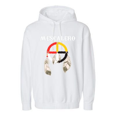 Mescalero Apache Tribe Nation Native Indian Medicine Wheel Garment-Dyed Fleece Hoodie