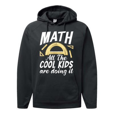 Math All The Cool Are Doing It School Funny Mathematics Performance Fleece Hoodie