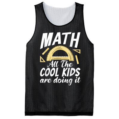 Math All The Cool Are Doing It School Funny Mathematics Mesh Reversible Basketball Jersey Tank