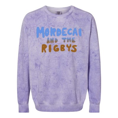 Mordecai And The Rigbys Ringer Colorblast Crewneck Sweatshirt