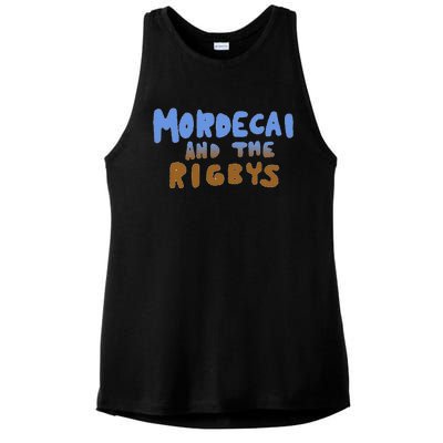 Mordecai And The Rigbys Ringer Ladies PosiCharge Tri-Blend Wicking Tank