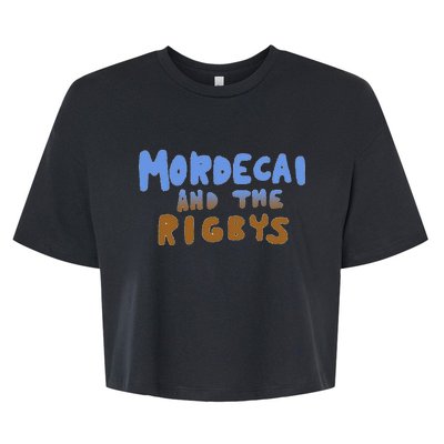 Mordecai And The Rigbys Ringer Bella+Canvas Jersey Crop Tee