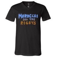 Mordecai And The Rigbys Ringer V-Neck T-Shirt