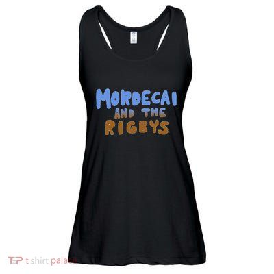 Mordecai And The Rigbys Ringer Ladies Essential Flowy Tank