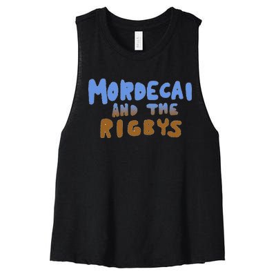 Mordecai And The Rigbys Ringer Women's Racerback Cropped Tank