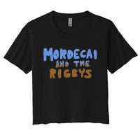 Mordecai And The Rigbys Ringer Women's Crop Top Tee