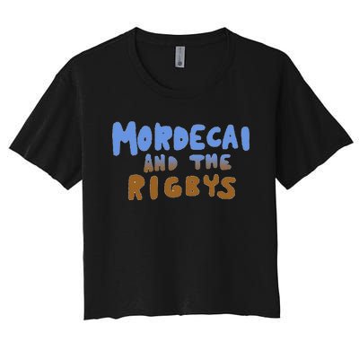 Mordecai And The Rigbys Ringer Women's Crop Top Tee