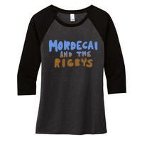 Mordecai And The Rigbys Ringer Women's Tri-Blend 3/4-Sleeve Raglan Shirt