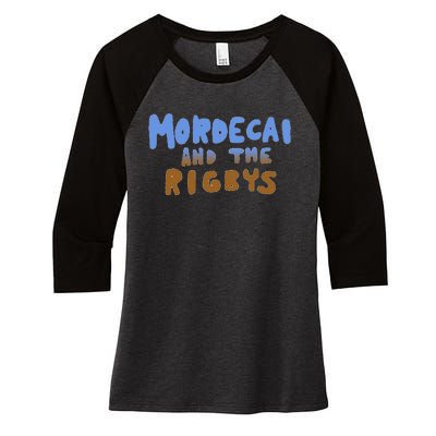 Mordecai And The Rigbys Ringer Women's Tri-Blend 3/4-Sleeve Raglan Shirt