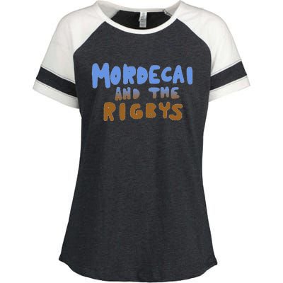 Mordecai And The Rigbys Ringer Enza Ladies Jersey Colorblock Tee