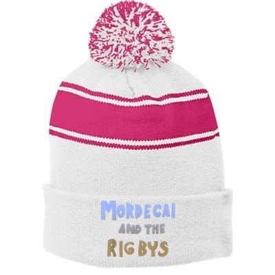 Mordecai And The Rigbys Ringer Stripe Pom Pom Beanie