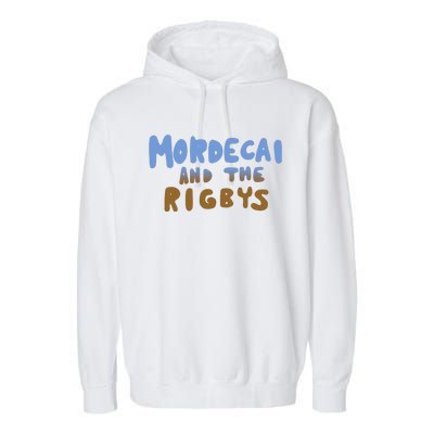 Mordecai And The Rigbys Ringer  Garment-Dyed Fleece Hoodie