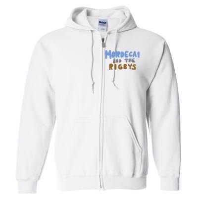 Mordecai And The Rigbys Ringer  Full Zip Hoodie