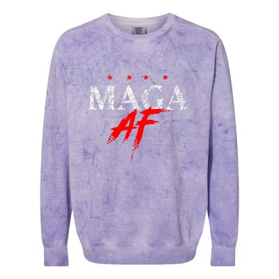 Maga Af Trump 2024 Republican Take America Back Colorblast Crewneck Sweatshirt