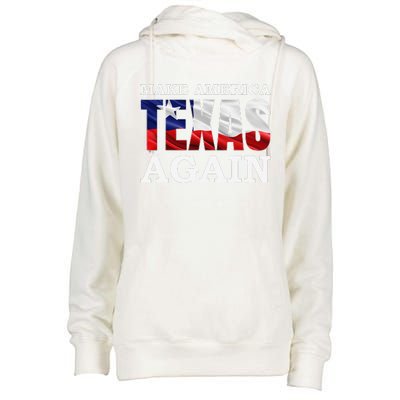 Make America Texas Again Texas Pride Patriotic Womens Funnel Neck Pullover Hood