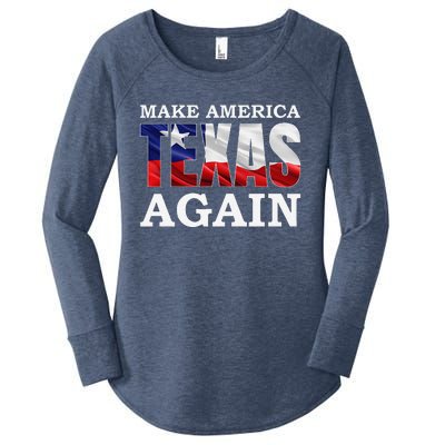 Make America Texas Again Texas Pride Patriotic Women's Perfect Tri Tunic Long Sleeve Shirt