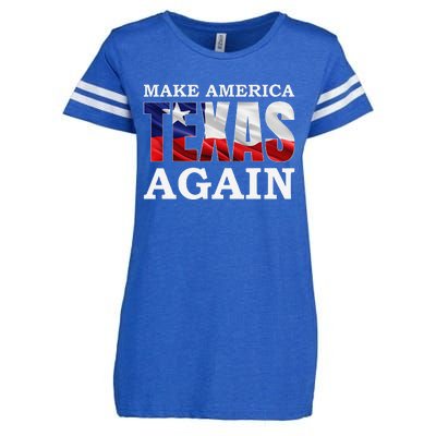 Make America Texas Again Texas Pride Patriotic Enza Ladies Jersey Football T-Shirt