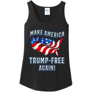 Make America Trump Free Again Democrat Gift Ladies Essential Tank