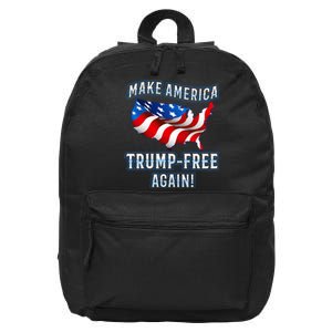 Make America Trump Free Again Democrat Gift 16 in Basic Backpack