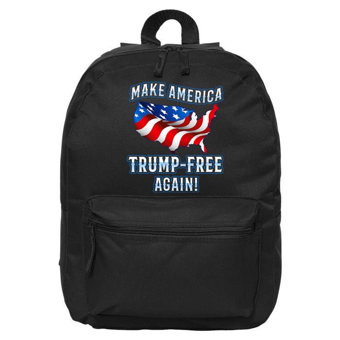 Make America Trump Free Again Democrat Gift 16 in Basic Backpack