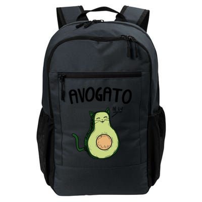 Mens Avogato Trending Avocado Cat Cute Cat Face Novelty Cat Daily Commute Backpack