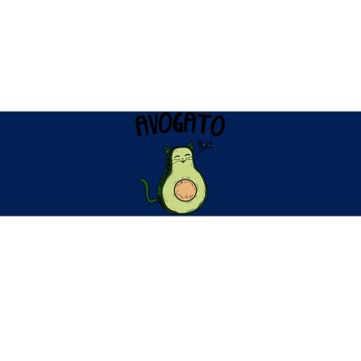 Mens Avogato Trending Avocado Cat Cute Cat Face Novelty Cat Bumper Sticker