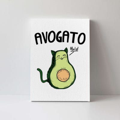 Mens Avogato Trending Avocado Cat Cute Cat Face Novelty Cat Canvas