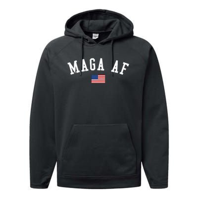 Maga Af Trump 2024 Republican Take America Back Performance Fleece Hoodie