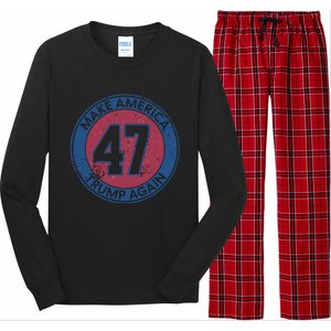 Make America Trump Again Trump 47 2024 Cool Gift Long Sleeve Pajama Set