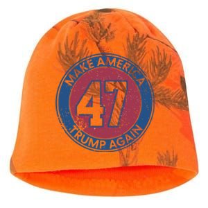 Make America Trump Again Trump 47 2024 Cool Gift Kati - Camo Knit Beanie