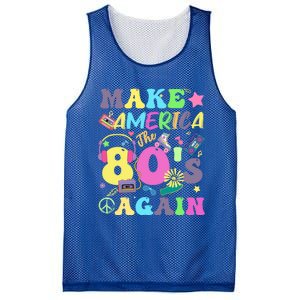 Make America The 80s Again Groovy Retro 80s Eighties Vibe Cute Gift Mesh Reversible Basketball Jersey Tank