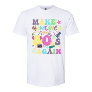 Make America The 80s Again Groovy Retro 80s Eighties Vibe Cute Gift Softstyle CVC T-Shirt