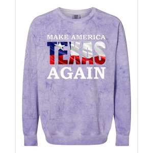 Make America Texas Again Colorblast Crewneck Sweatshirt