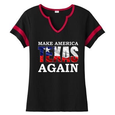 Make America Texas Again Ladies Halftime Notch Neck Tee