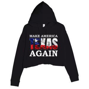 Make America Texas Again Crop Fleece Hoodie