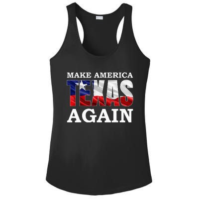 Make America Texas Again Ladies PosiCharge Competitor Racerback Tank