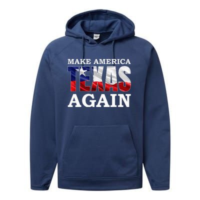 Make America Texas Again Performance Fleece Hoodie