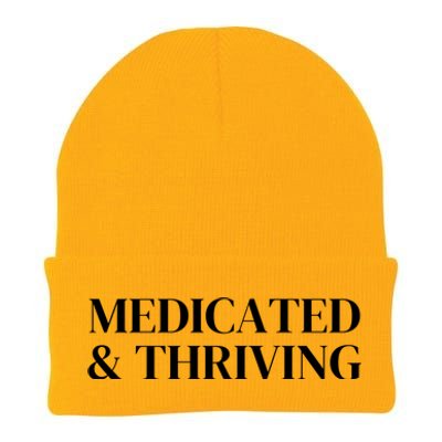 Medicated And Thriving Knit Cap Winter Beanie