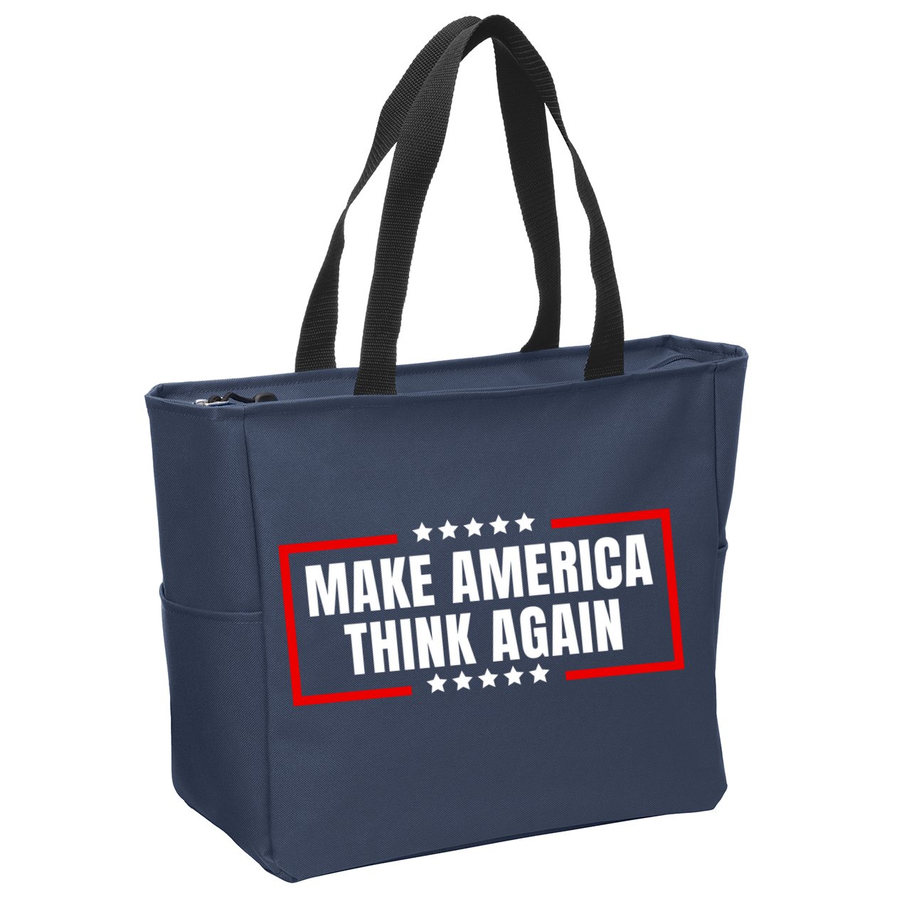 Make America Think Again Zip Tote Bag