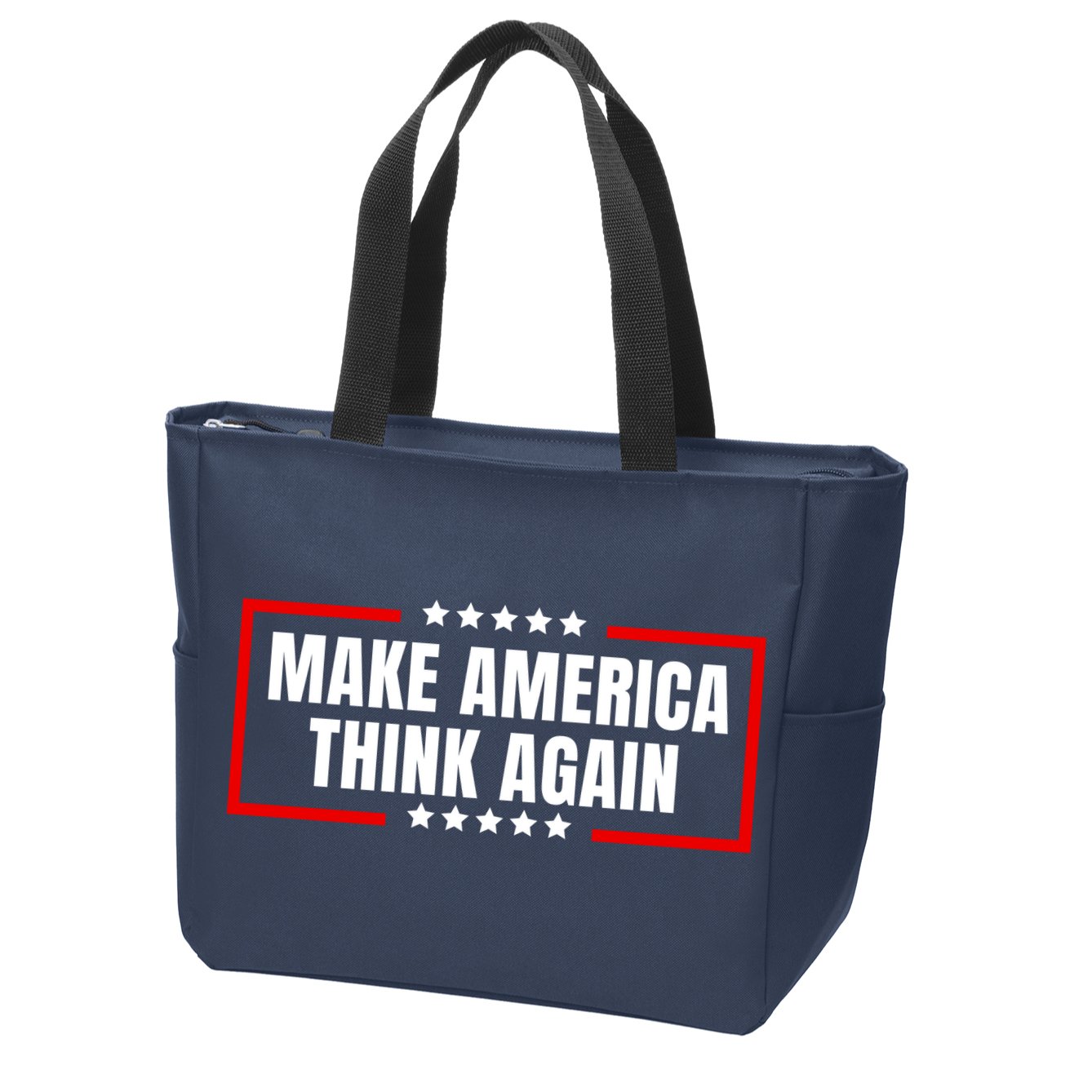 Make America Think Again Zip Tote Bag