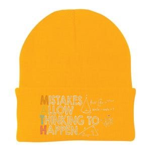 Mistakes Allow Thinking To Happen Knit Cap Winter Beanie