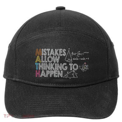 Mistakes Allow Thinking To Happen 7-Panel Snapback Hat