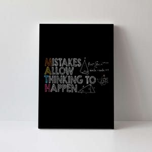 Mistakes Allow Thinking To Happen Canvas