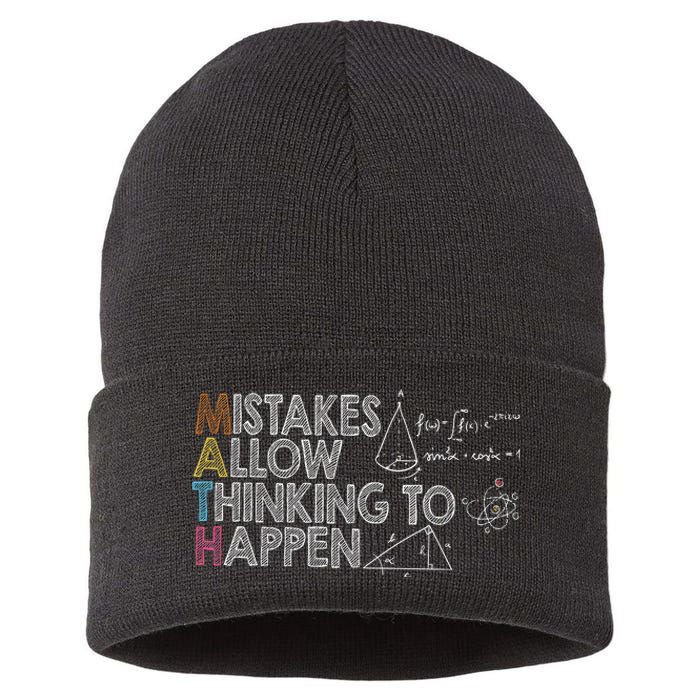 Mistakes Allow Thinking To Happen Sustainable Knit Beanie