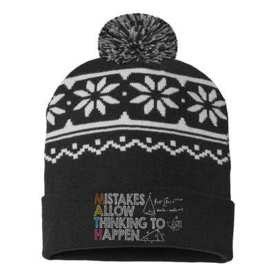 Mistakes Allow Thinking To Happen USA-Made Snowflake Beanie