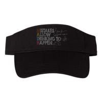 Mistakes Allow Thinking To Happen Valucap Bio-Washed Visor