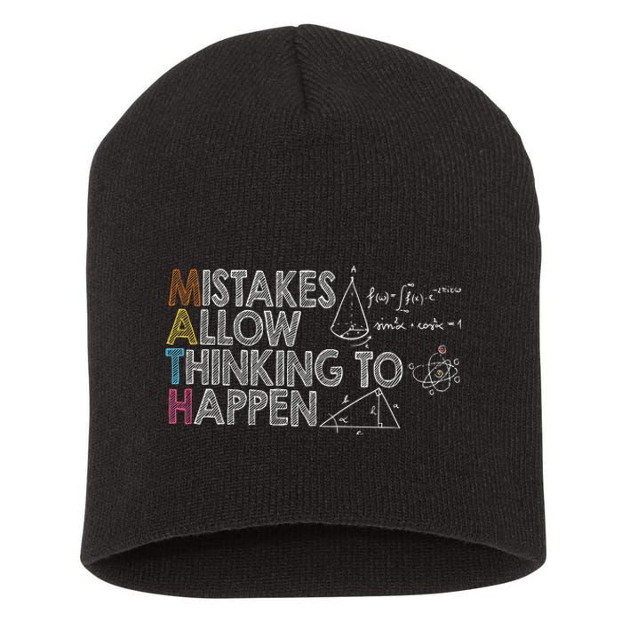 Mistakes Allow Thinking To Happen Short Acrylic Beanie