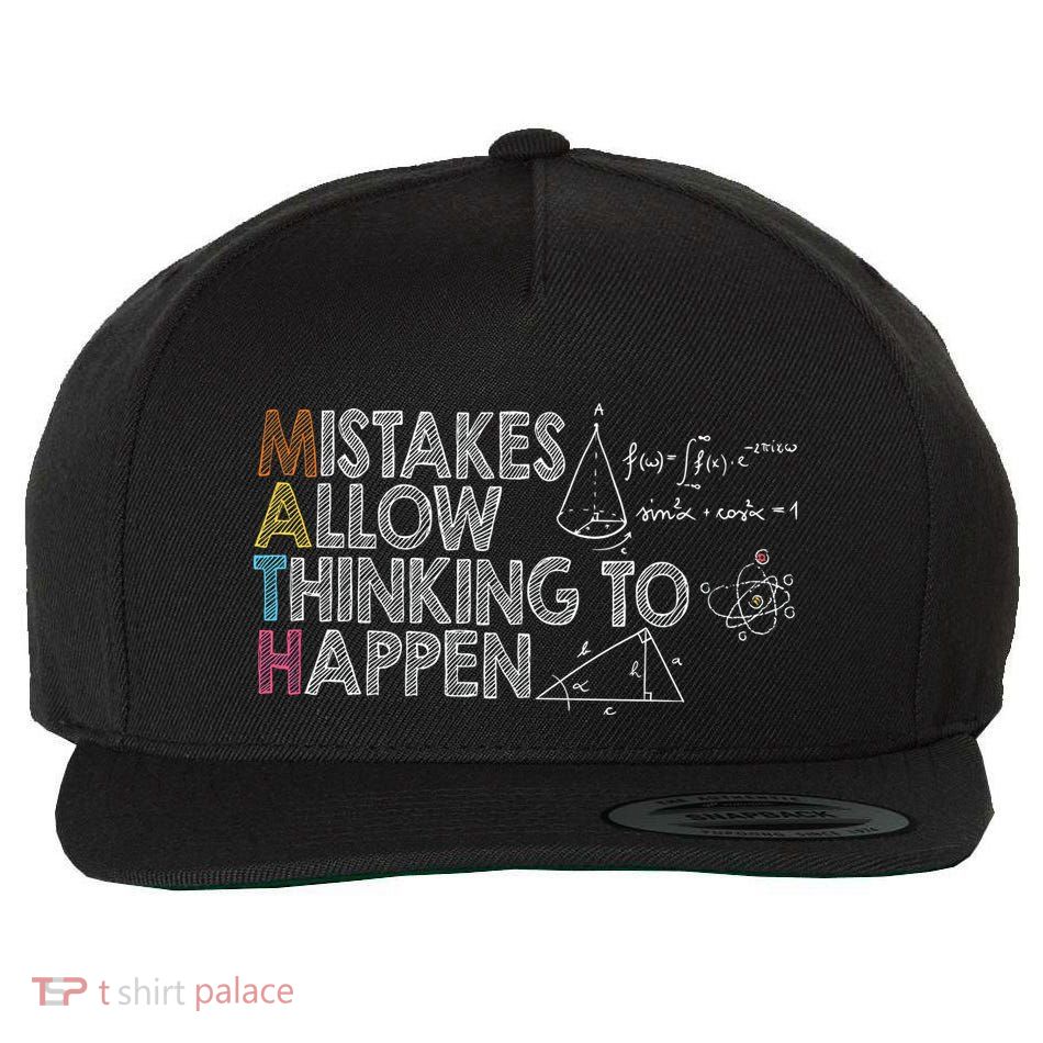 Mistakes Allow Thinking To Happen Wool Snapback Cap