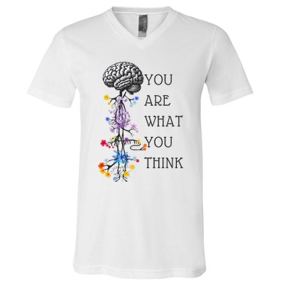 Mistakes Allow Thinking To Happen V-Neck T-Shirt