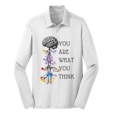 Mistakes Allow Thinking To Happen Silk Touch Performance Long Sleeve Polo